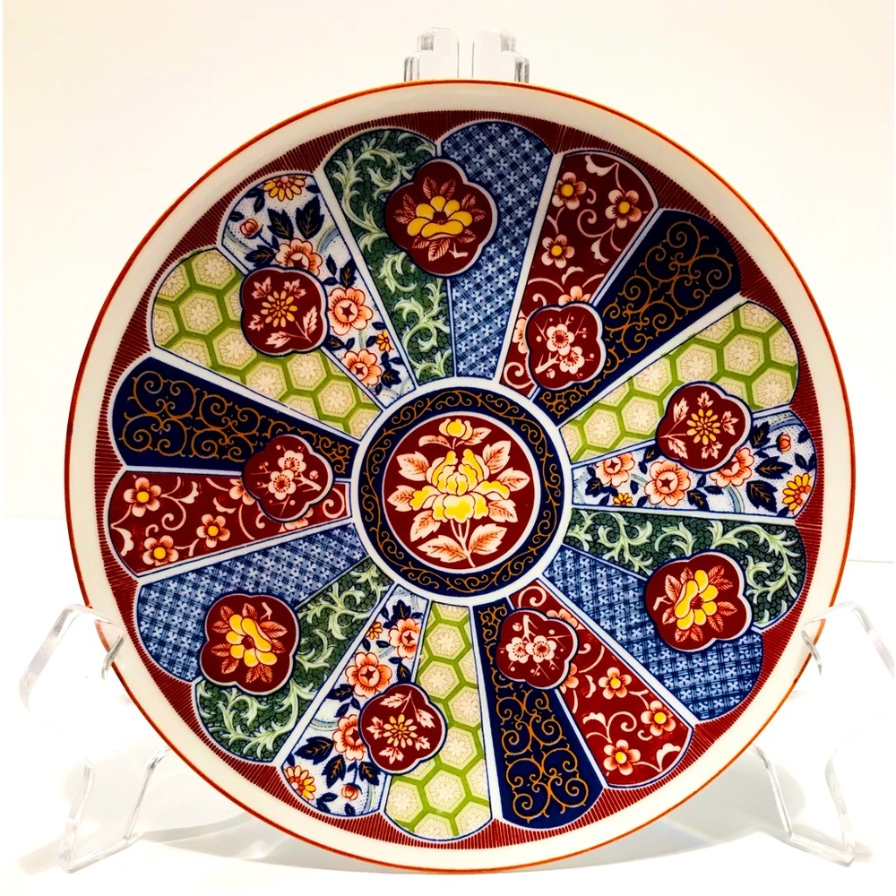 Vintage Imari Ware Made In Japan Decorative Plate Wall Plague Porcelain 6.25”